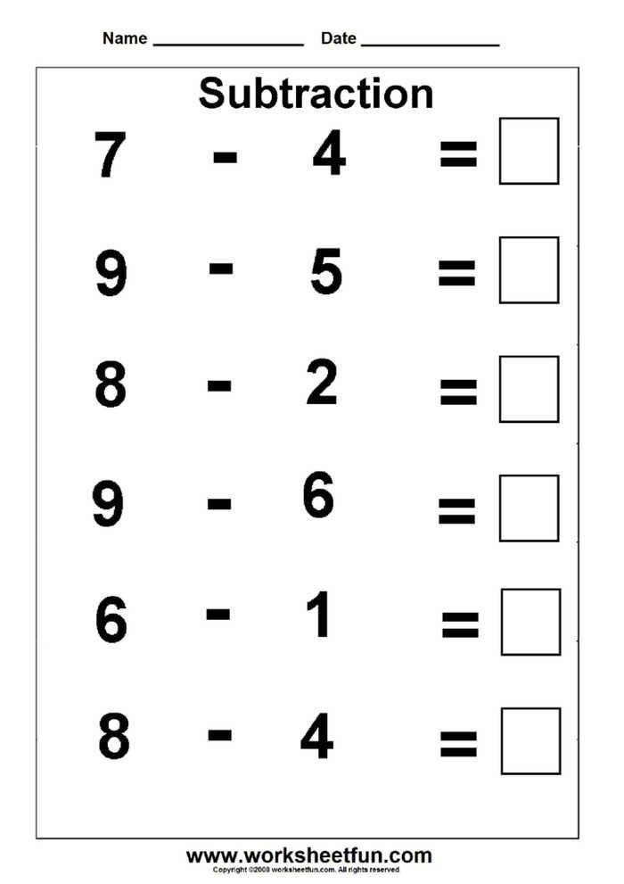 Subtraction Worksheet 1st Grade Subtraction Color by Number and Worksheet for Kids