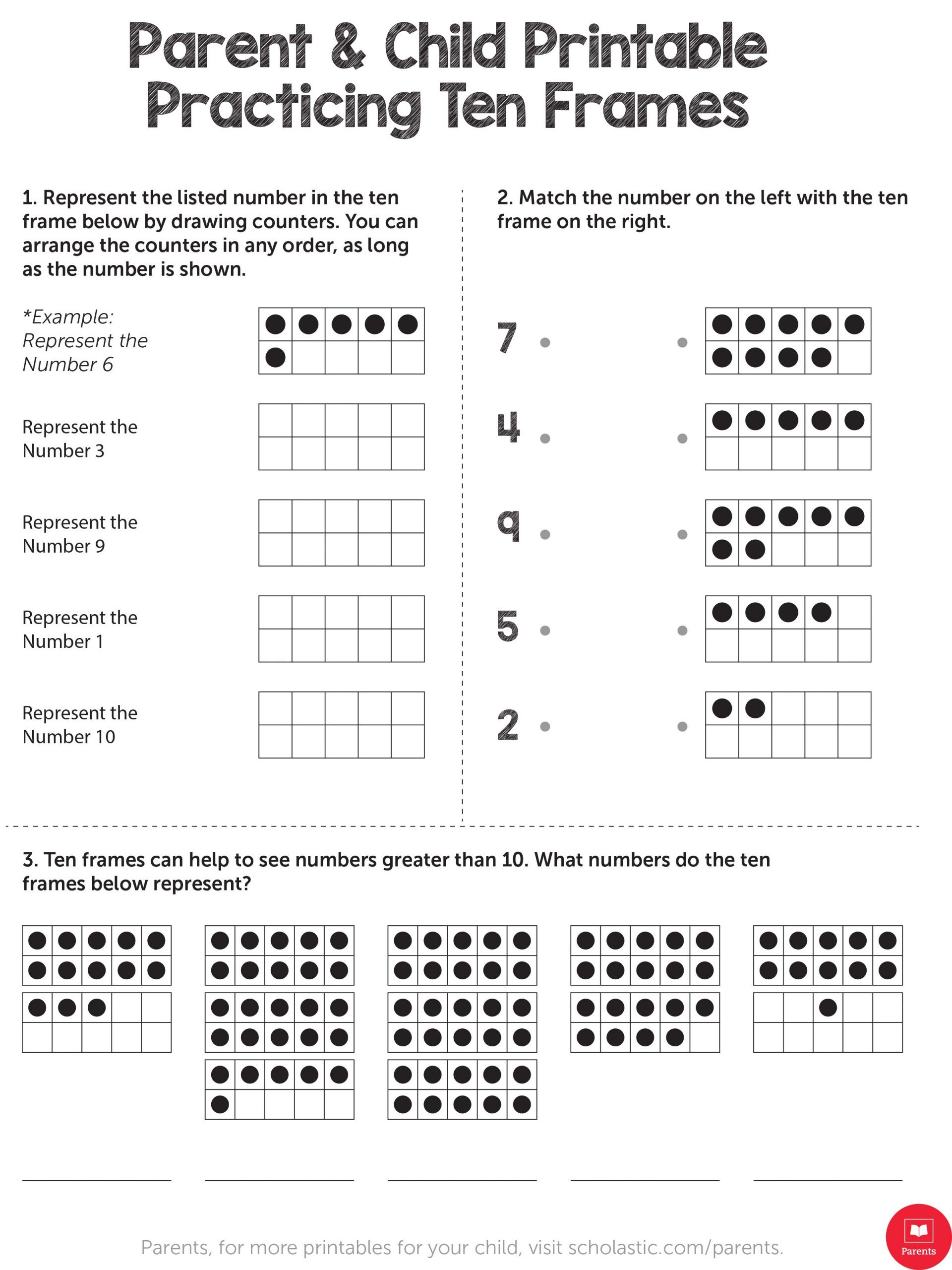 Ten Frame Worksheets for Kindergarten Worksheets Ten Frame Math Worksheets Free Kindergarten