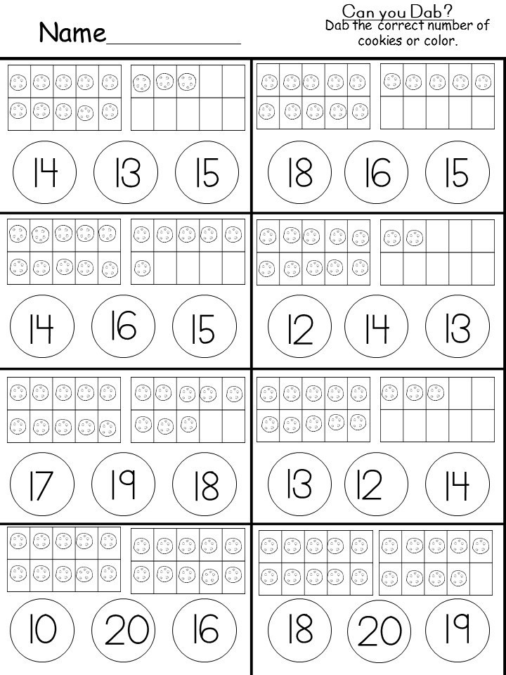 Tens and Ones Worksheets Kindergarten Free Tens and Es Printable Kindermomma