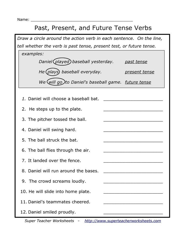 Tenses Worksheets for Grade 5 Grammar Worksheet Simple Past Tense