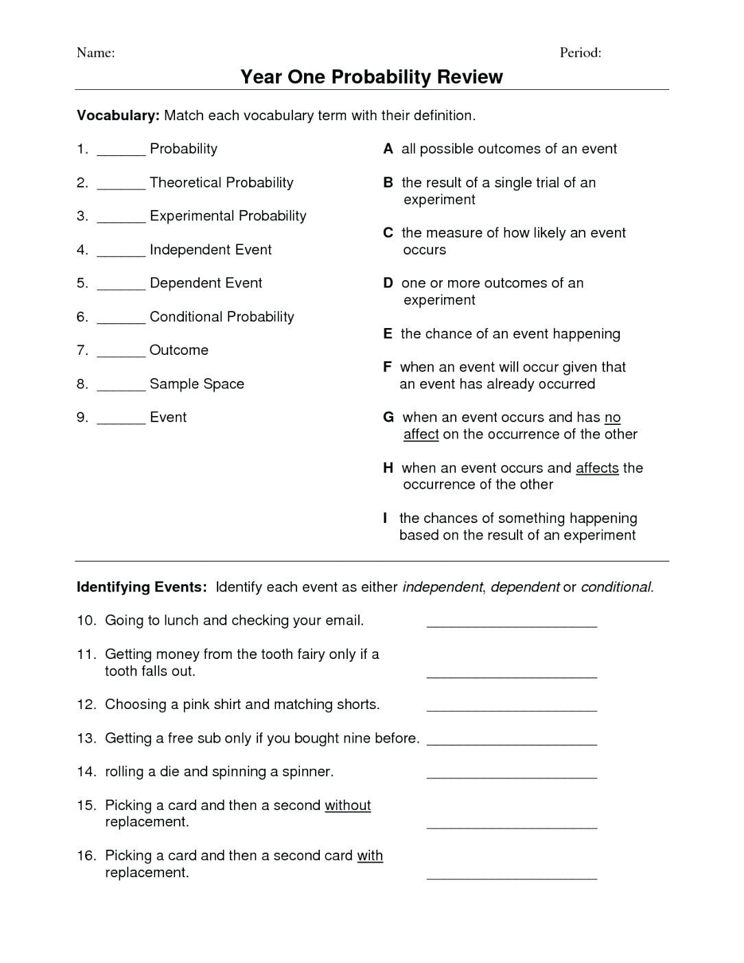 Theoretical Probability Worksheets 7th Grade theoretical Probability Worksheet 7th Grade