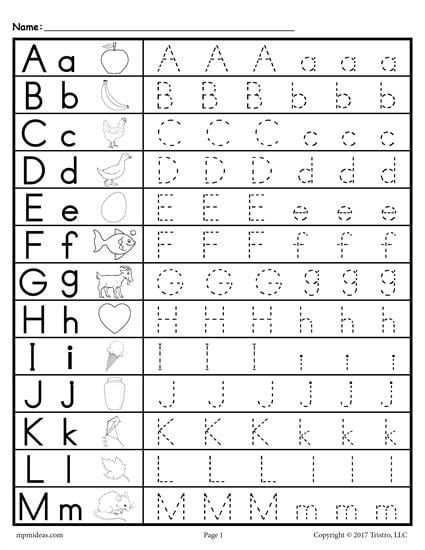 Tracing Lowercase Letters Printable Worksheets Tracing Letters A Worksheets