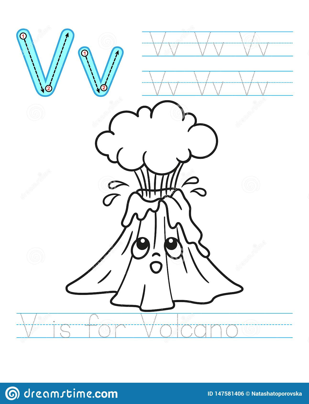 Volcano Worksheets for Kindergarten Coloring Book Page Printable Worksheet for Kindergarten and