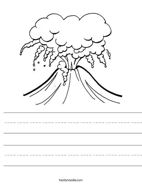 Volcano Worksheets for Kindergarten What Makes My Anger Erupt Worksheet Twisty Noodle