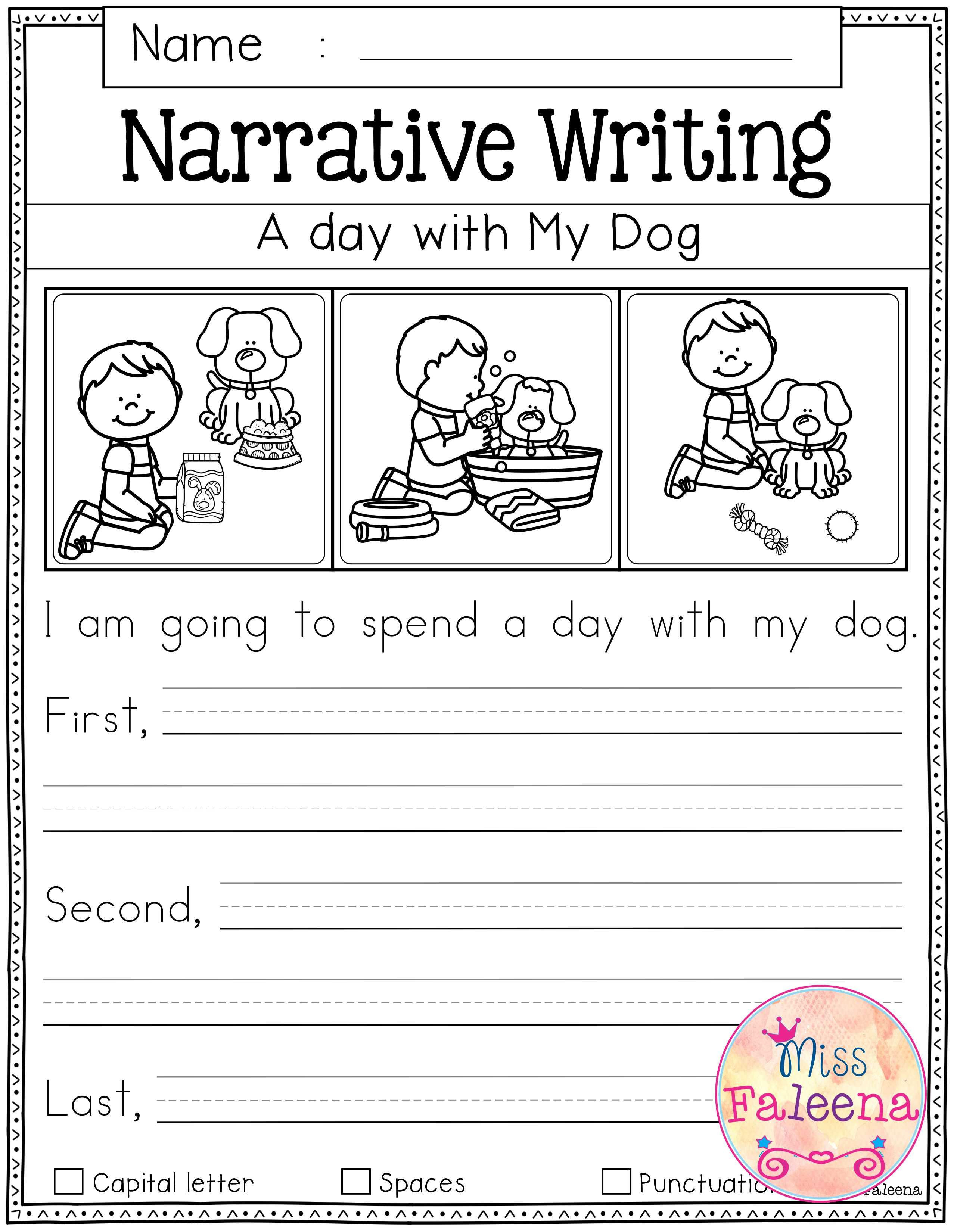 Worksheets for First Grade Writing Free Writing Prompts