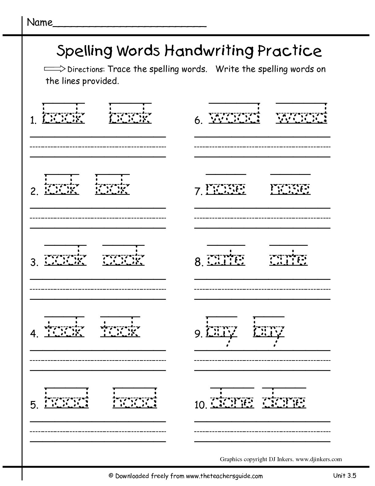 Writing Sheets for 1st Graders Wonders First Grade Unit Three Week Five Printouts