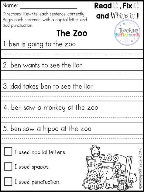 Writing Worksheets First Grade Best 25 Simple Sentences Worksheet