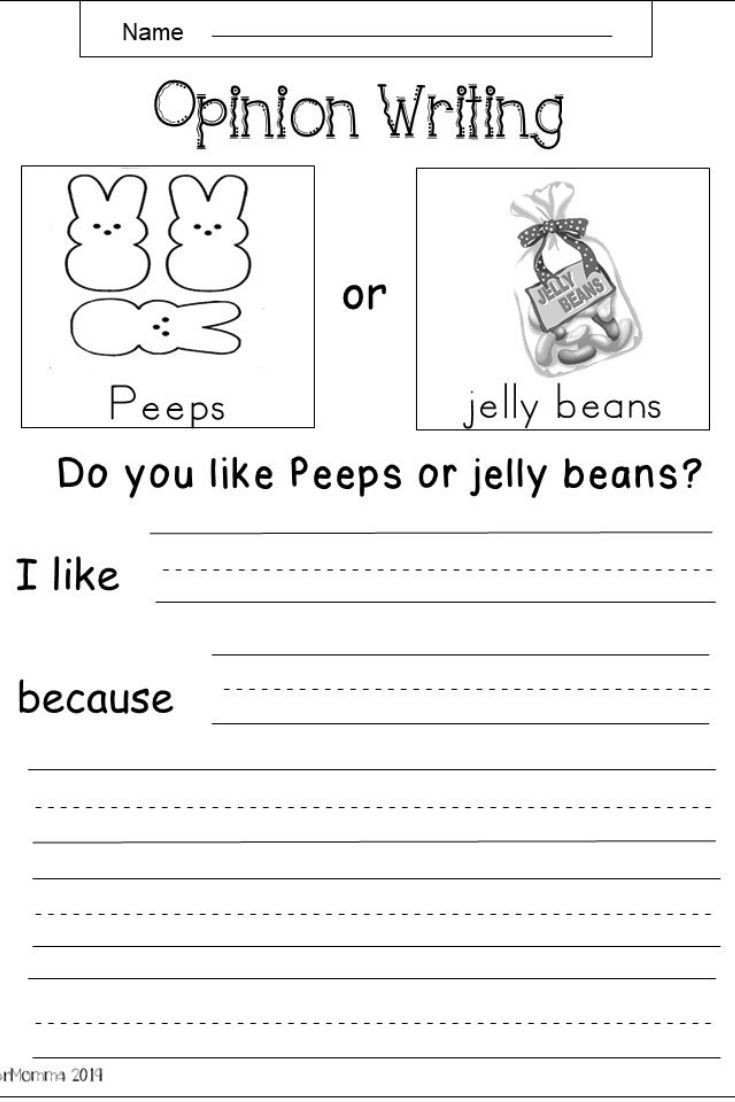 Writing Worksheets First Grade Spring Opinion Writing Worksheets