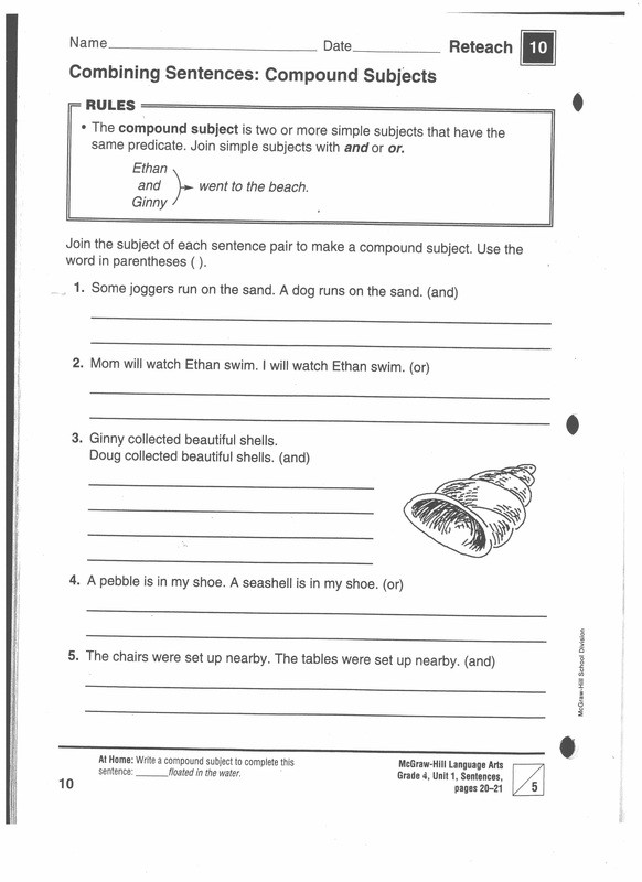 Writing Worksheets for 5th Grade 6 1 Traits Series Conventions Sentence Fluency Grammar