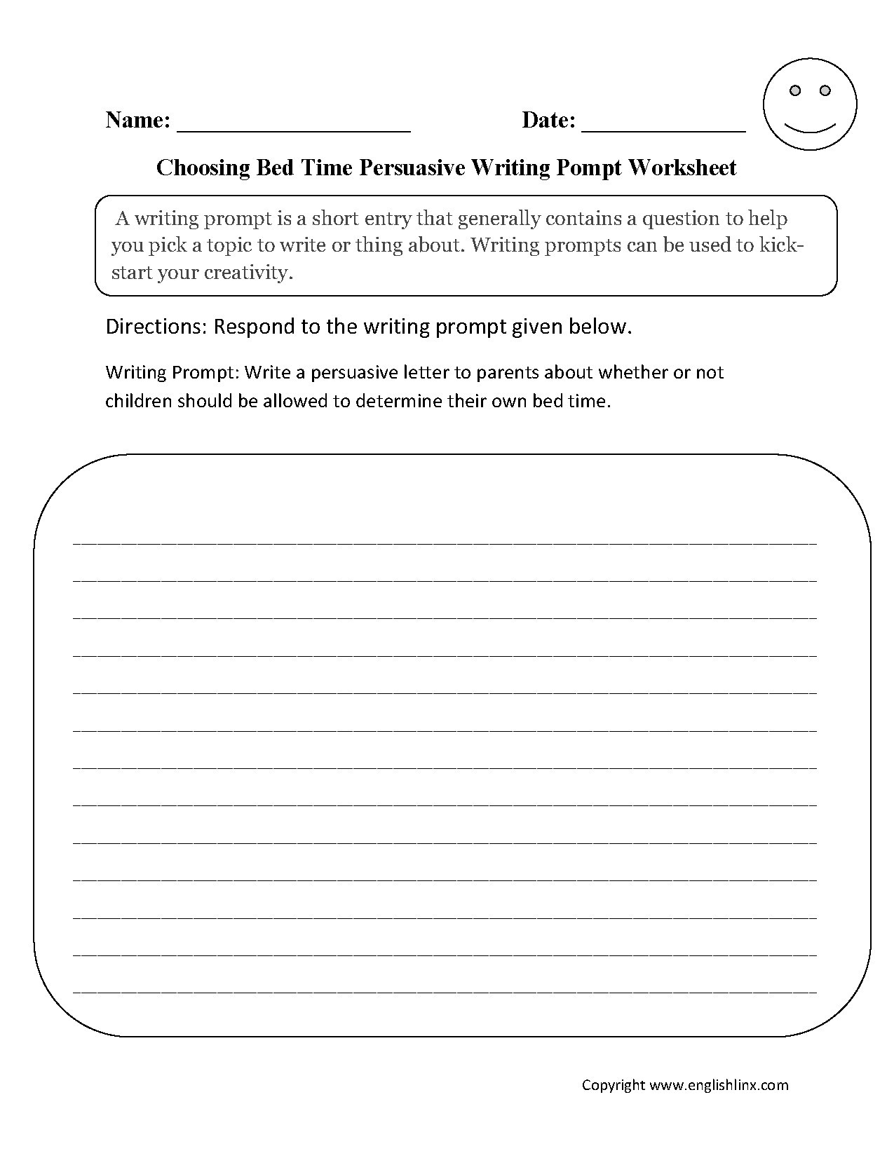 Writing Worksheets for 7th Grade 7th Grade Persuasive Essay topics Example the Progressive