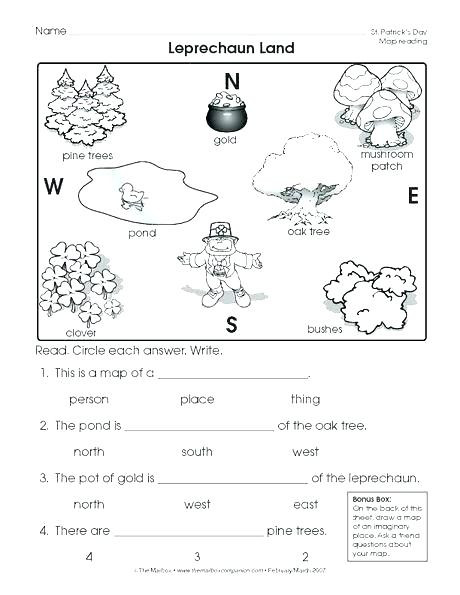 1st Grade Map Skills Worksheets First Grade Geography Worksheets Goodaction 1st 6th Coin 4th