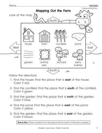 1st Grade social Studies Worksheets Mapping Out the Farm Lesson Plans the Mailbox