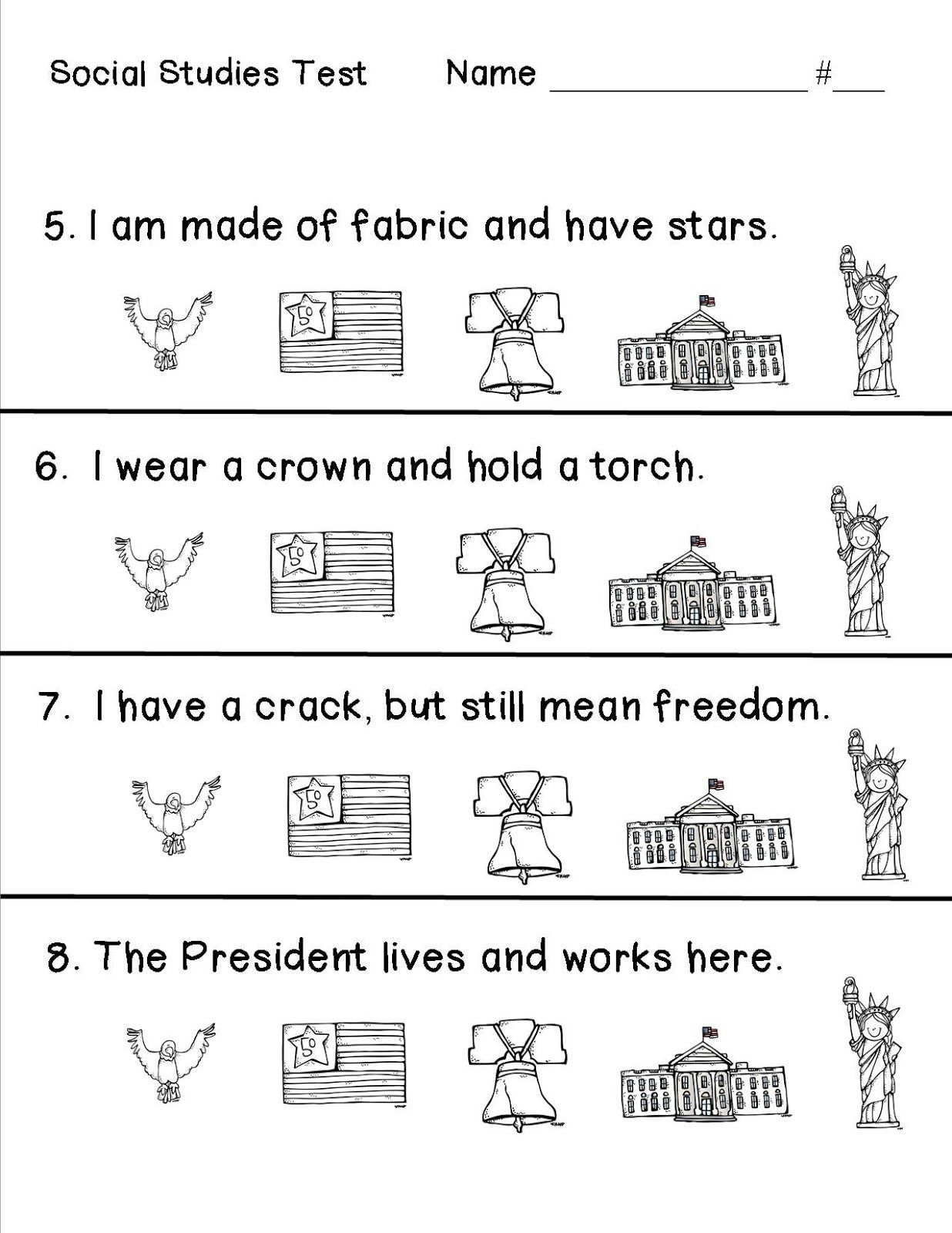 1st Grade social Studies Worksheets Teacher to the Core American Symbols Might Be A Good oral