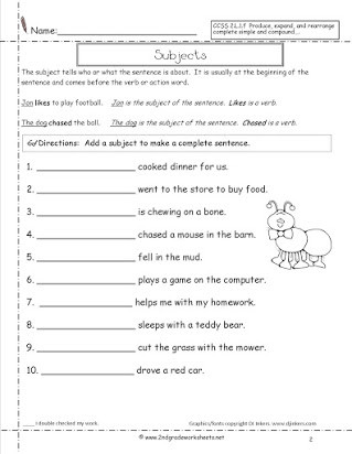 2nd Grade Editing Worksheets Free Sentence Correction Worksheets for 2nd Grade