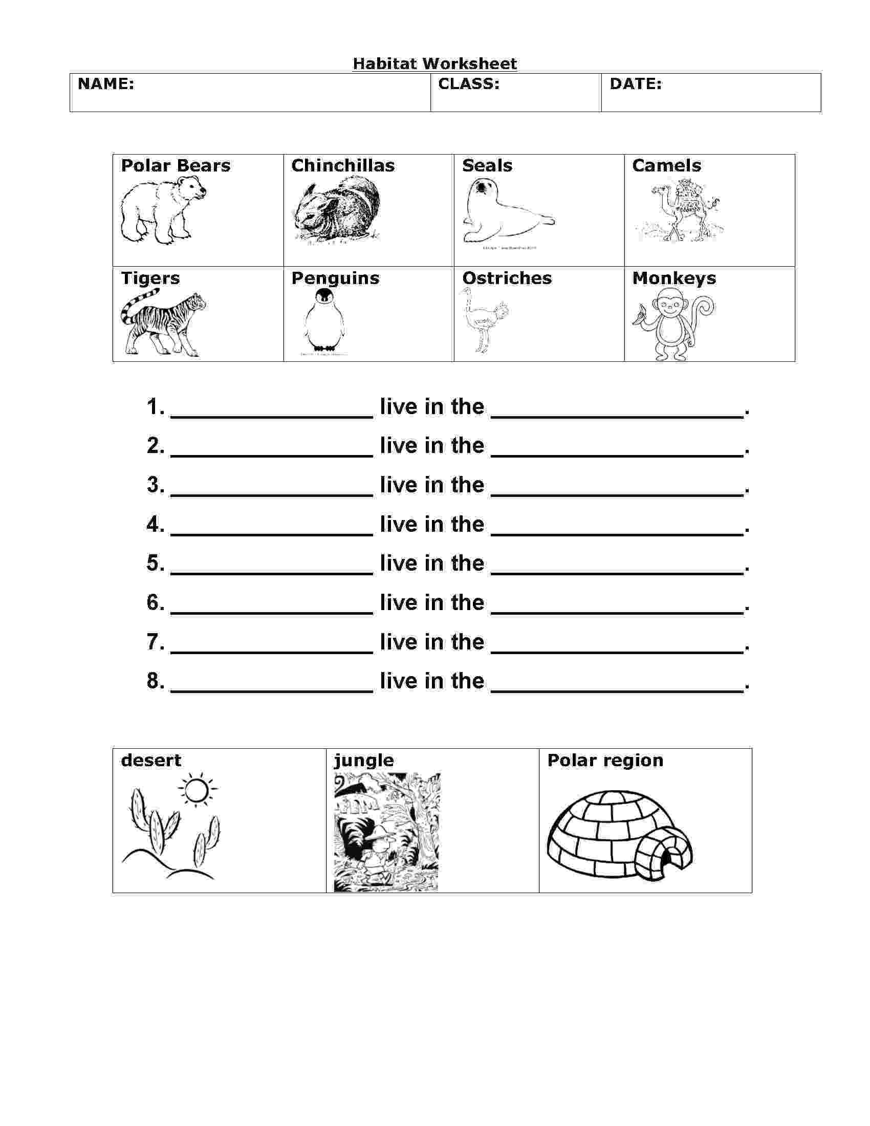 2nd Grade Habitat Worksheets Math Worksheet 65 Excelent Science Worksheets for 2nd