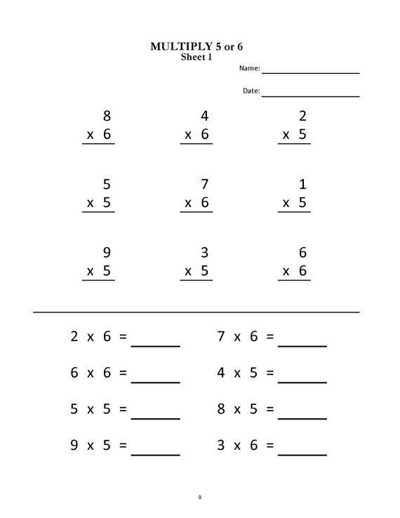 2nd Grade Multiplication Worksheets Multiplication Worksheets for Grade 2 &amp; 3 20 Sheets Pdf