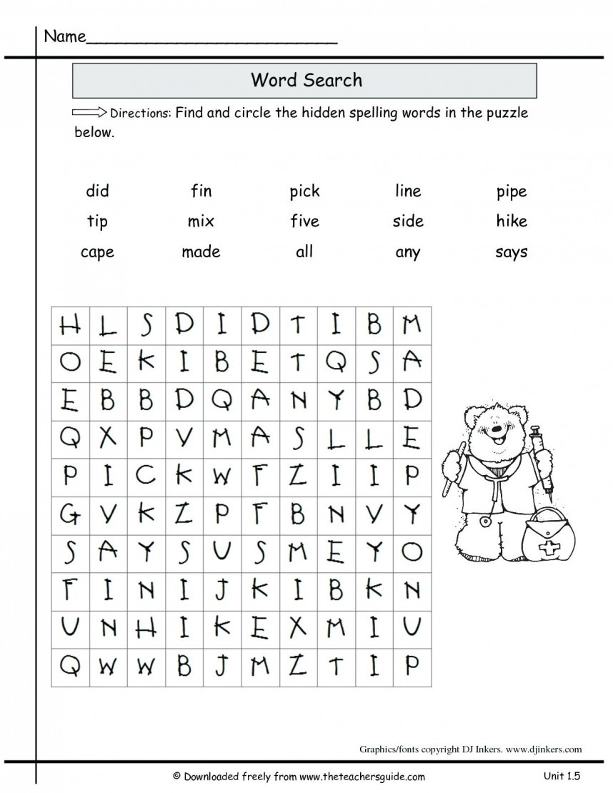 2nd Grade Spelling Worksheets 2nd Grade Spelling Worksheets for Educations 2nd Grade