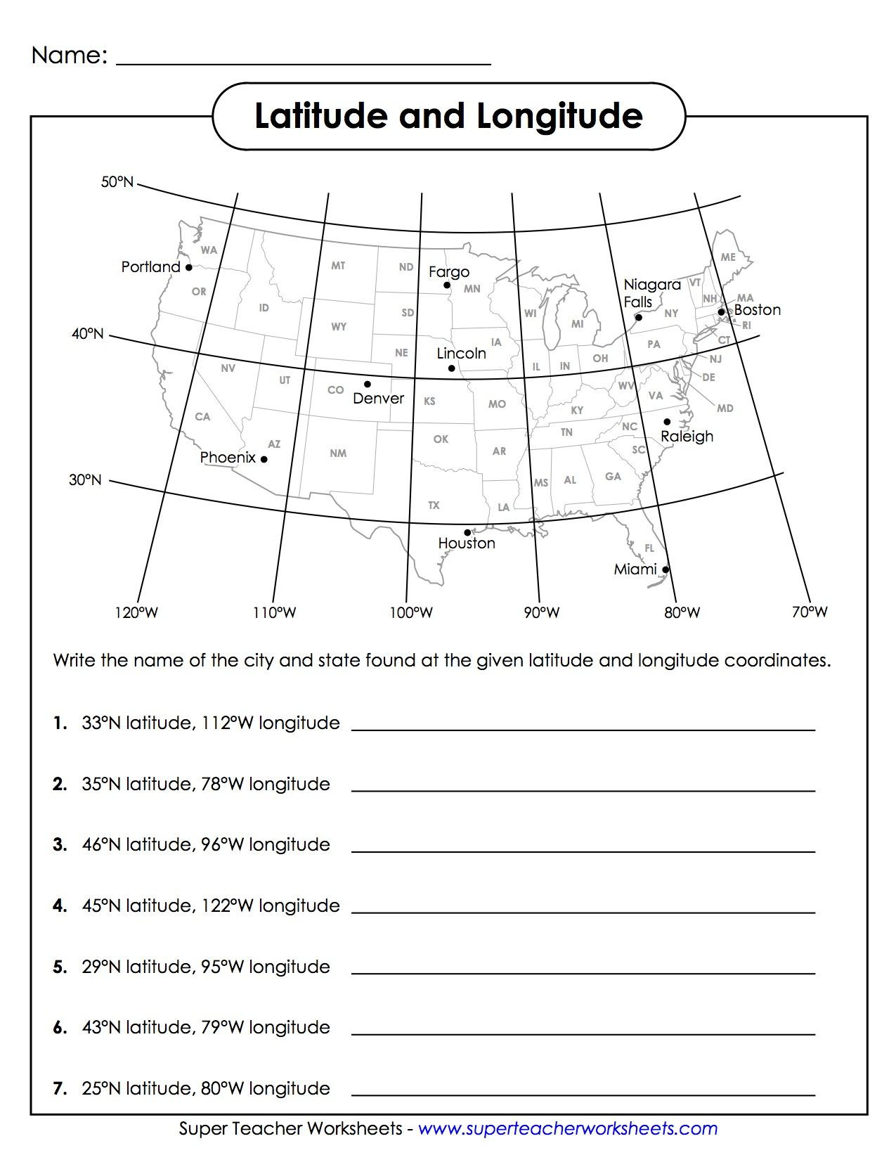 3rd Grade Map Skills Worksheets with This Worksheet Students are Using Geography and Math to