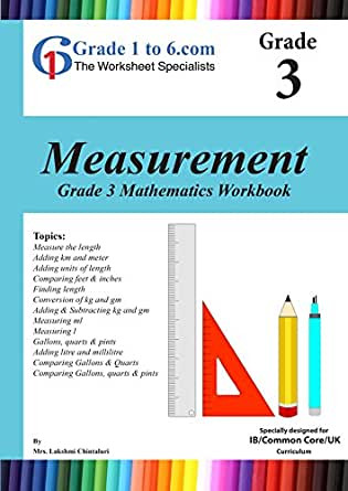 3rd Grade Measurement Worksheet Amazon Grade 3 Maths Measurement Pyp K 6 Ks2