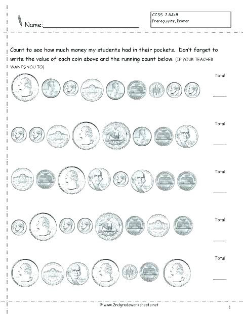 3rd Grade Money Worksheets Counting Money Worksheets 3rd Grade Worksheets Counting