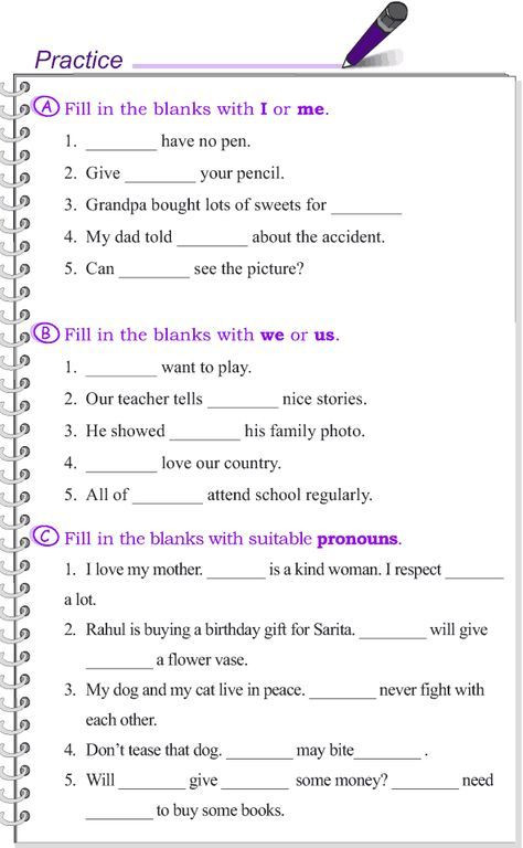 4th Grade Grammar Worksheets Grade 4 Grammar Lesson 9 Pronouns Number Gender and Case