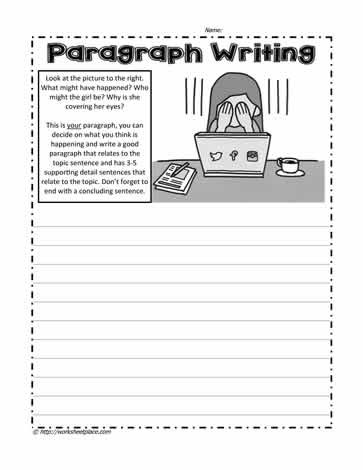 4th Grade Paragraph Writing Worksheets Paragraph Writing Worksheets