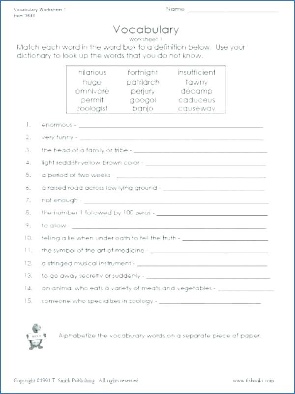 4th Grade Vocabulary Worksheets 4th Grade Vocabulary Worksheets Math Grade Vocabulary