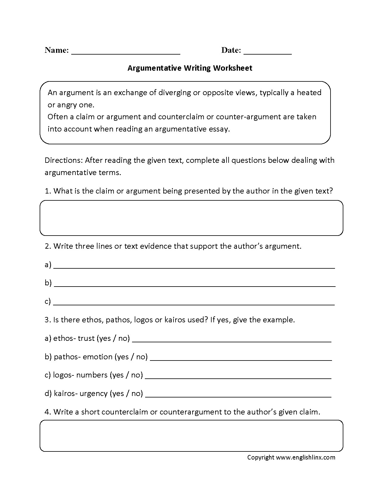 6th Grade Essay Writing Worksheets 6th Grade Essay Writing Worksheet