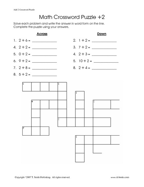 6th Grade Math Crossword Puzzles Math Crossword Puzzle Lesson Plans &amp; Worksheets Reviewed by
