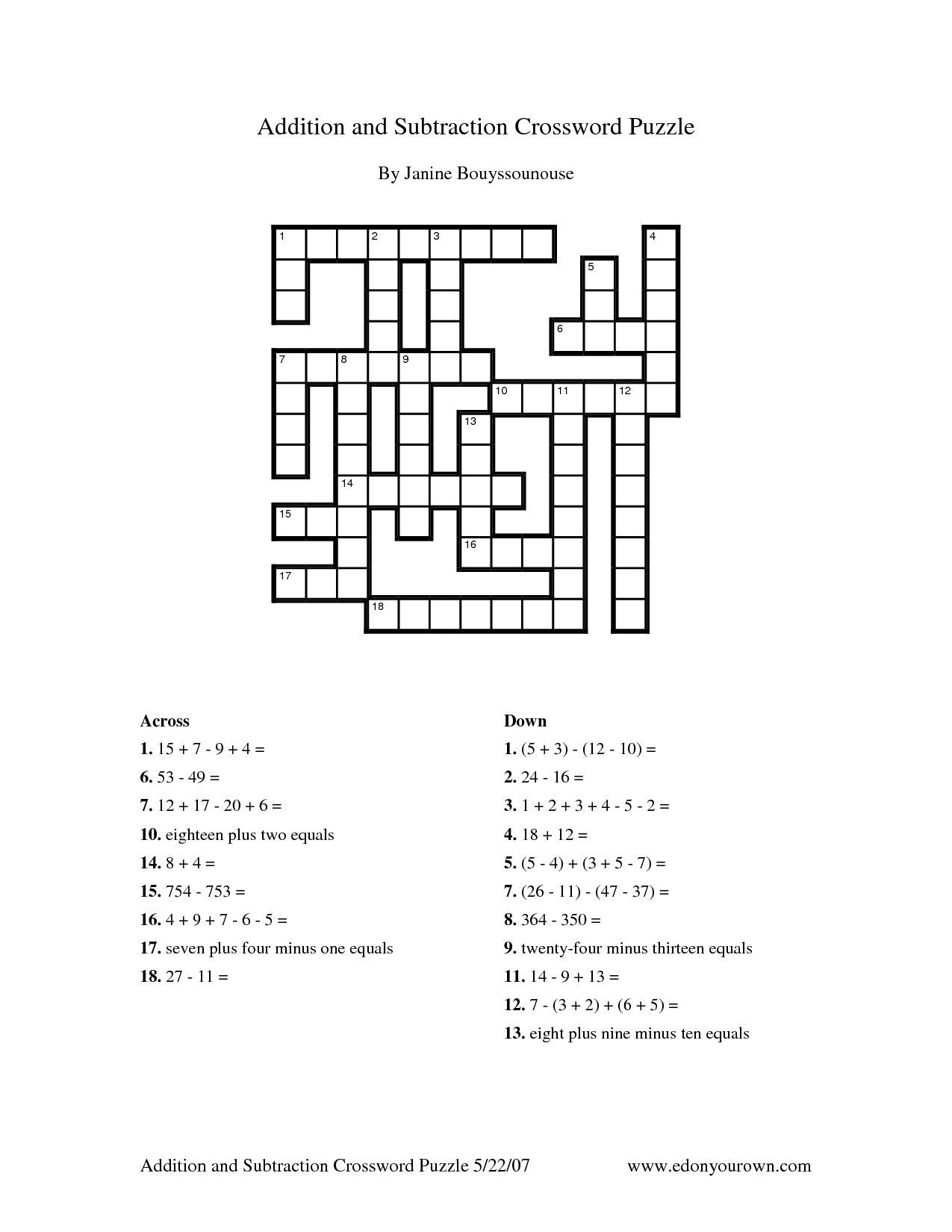 6th Grade Math Puzzle Worksheets 7th Grade Math Puzzle Worksheets