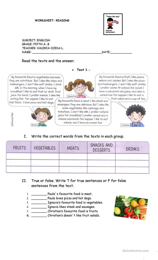 6th Grade Reading Worksheets Reading for 6th Grade English Esl Worksheets for Distance