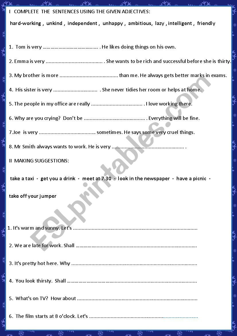 7th Grade Grammar Worksheets Grammar Test 7th Grade Esl Worksheet by Ceca64
