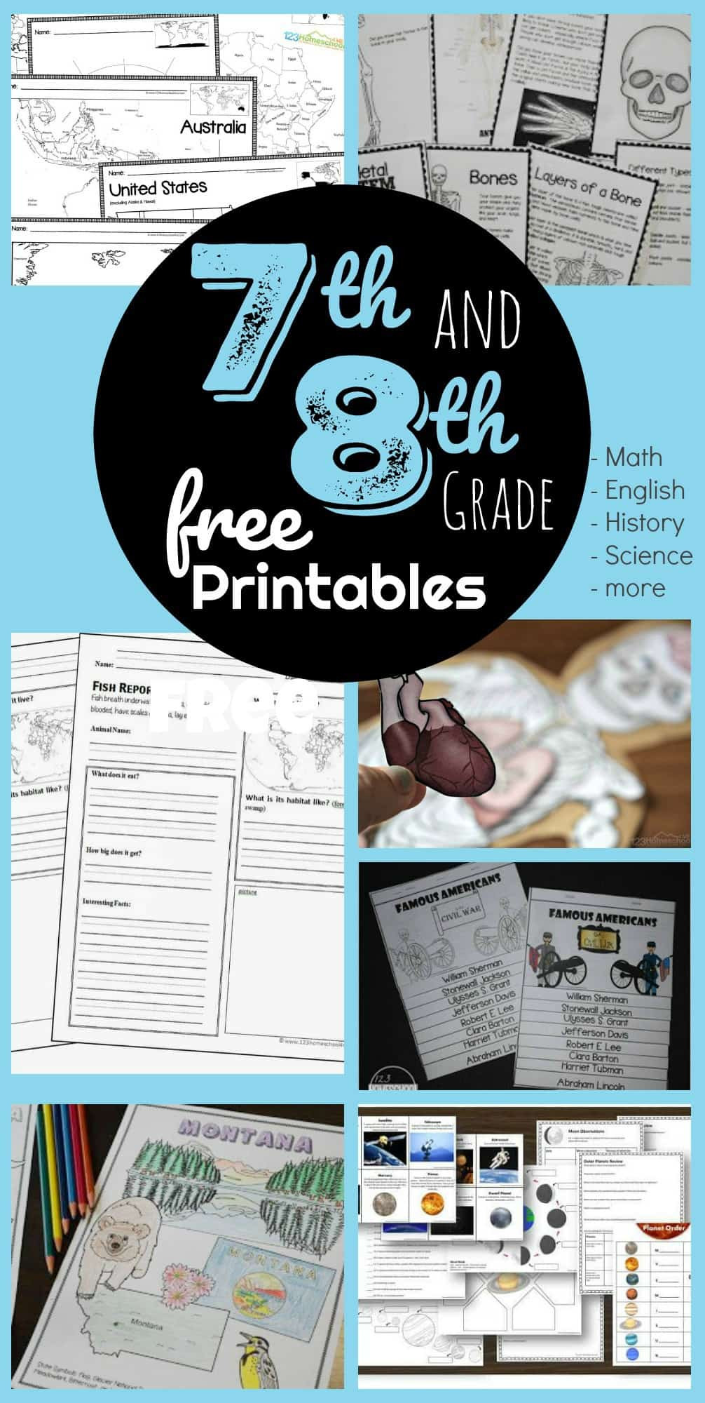 8th Grade Science Worksheets Free 7th &amp; 8th Grade Worksheets