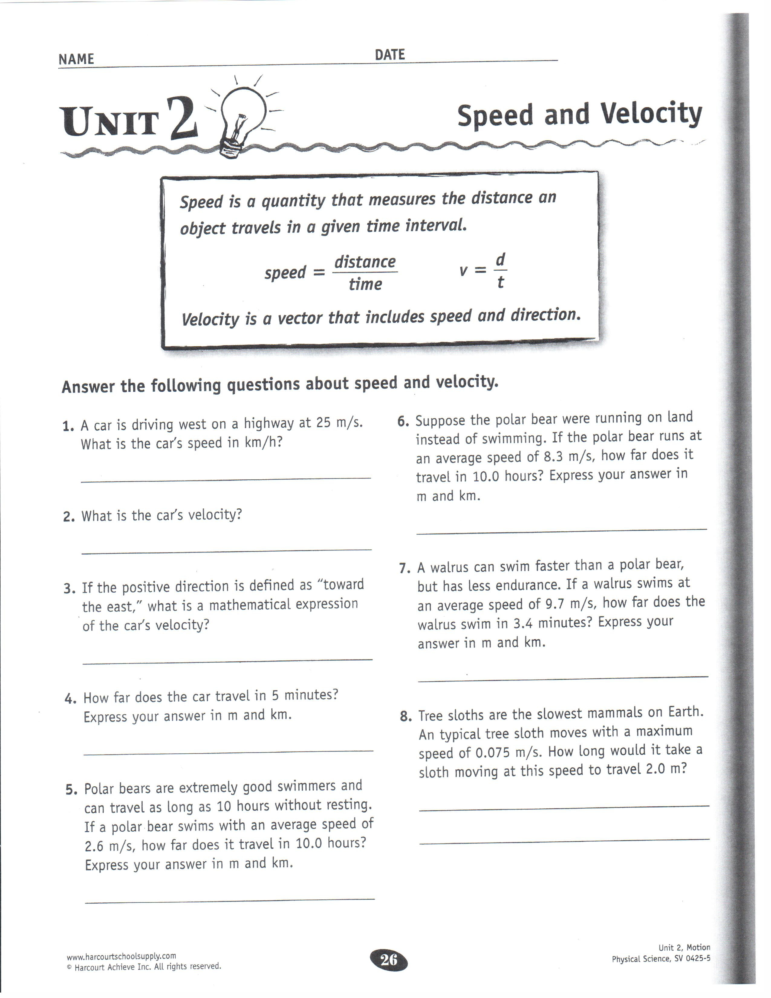 8th Grade Science Worksheets Momentum Lessons Tes Teach