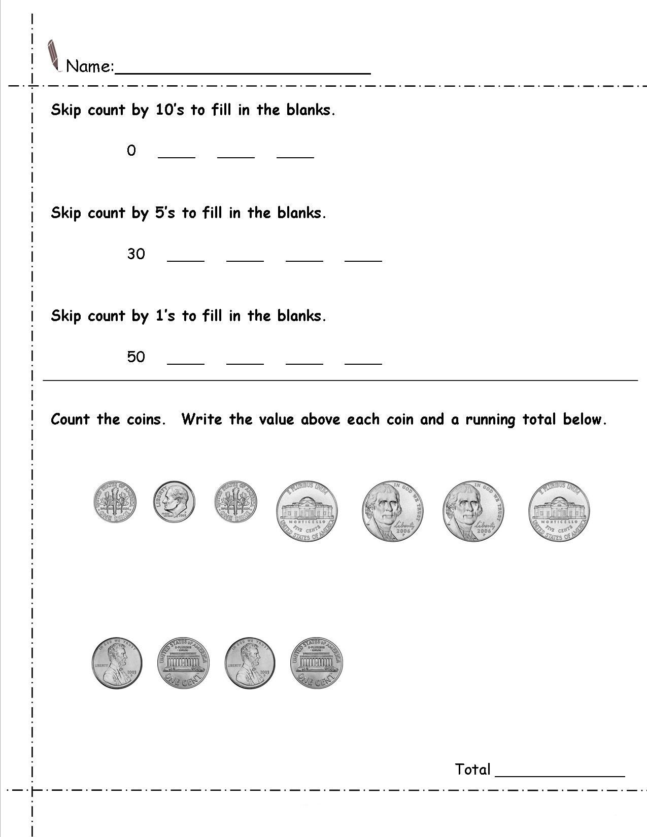Coin Worksheets for 2nd Grade 2nd Grade Money Worksheets Best Coloring Pages for Kids