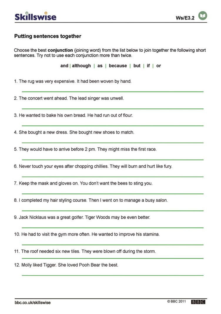 Combining Sentences Worksheets 5th Grade Pound Sentences Worksheet