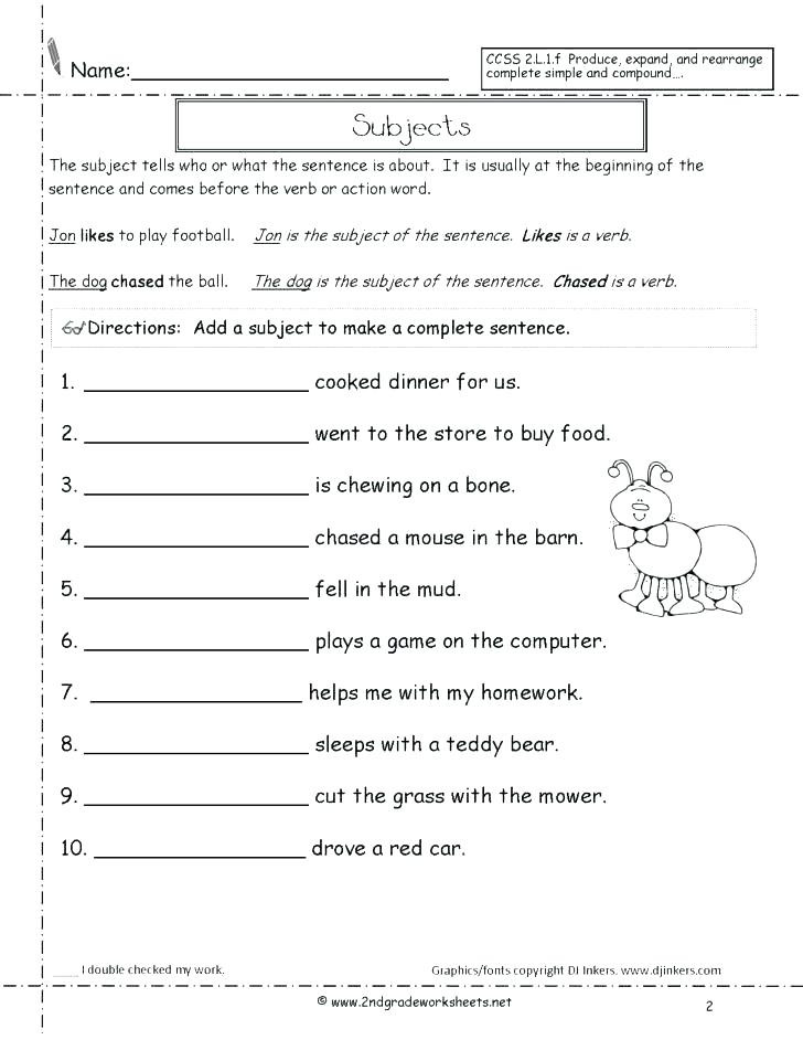 Complete Sentence Worksheet 3rd Grade Types Of Sentences Worksheets 3rd Grade – Dailycrazynews