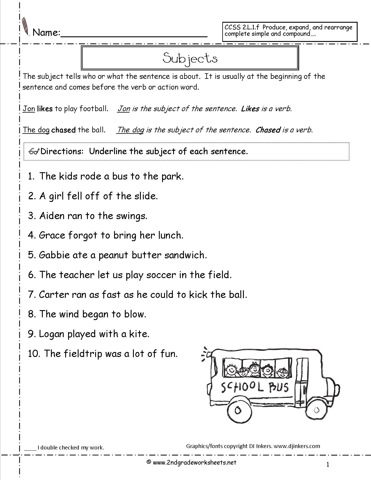 Complete Sentences Worksheets 1st Grade Second Grade Sentences Worksheets Ccss 2 L 1 F Worksheets
