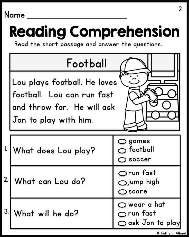 Comprehension Worksheets for First Grade Reading Prehension Worksheets for First Grade Students 1