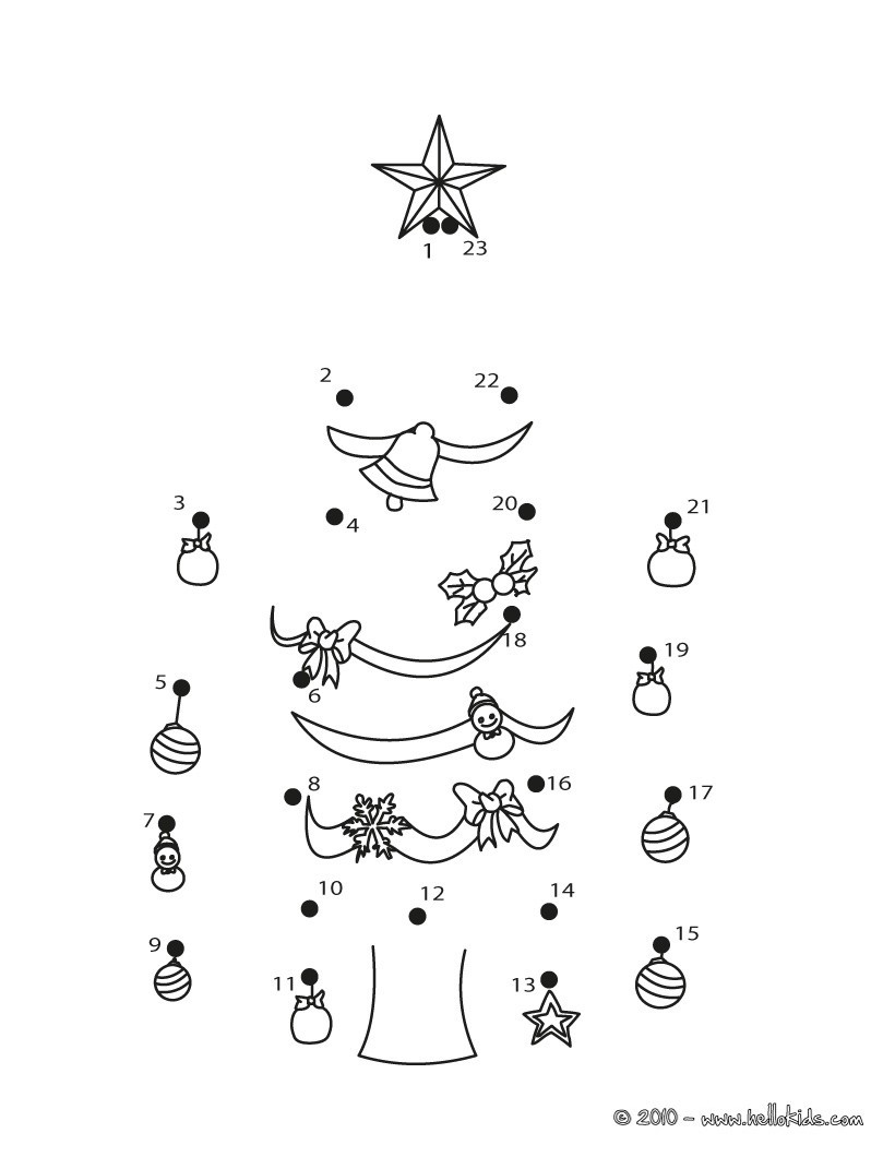 Connect the Dots Christmas Printables Christmas Dot to Dot 24 Free Dot to Dot Printable