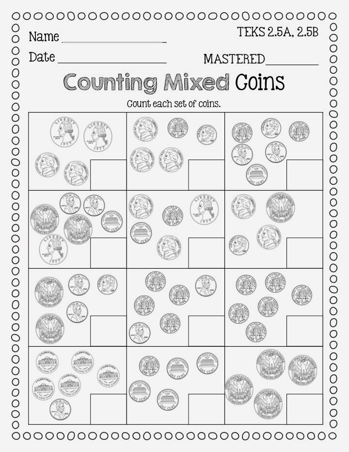 Counting Coins Worksheets First Grade Pin On 1st Grade Math