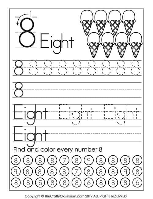 Counting Worksheets Preschool Preschool Number Worksheets Preschool Mom