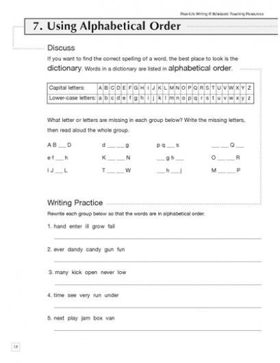 Dictionary Skill Worksheets 3rd Grade Dictionary Skills Alphabetical order Parents