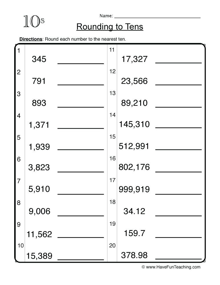 Estimation Worksheets 3rd Grade Math Rounding Worksheets Collection Free Grade Math
