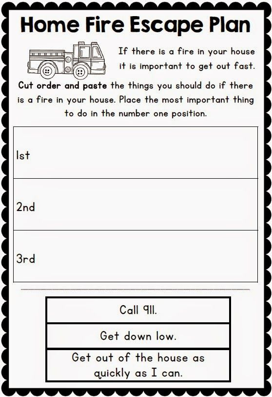 Fire Safety Worksheets Preschool Fire Safety Week Printables