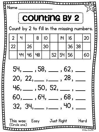 First Grade Skip Counting Worksheets First Grade Math Unit 11 Paring Numbers Skip Counting and