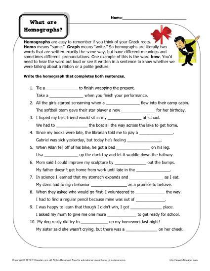 Homograph Worksheet 5th Grade Homographs Worksheets for 5th Grade Cisco Dpc2325 Reset