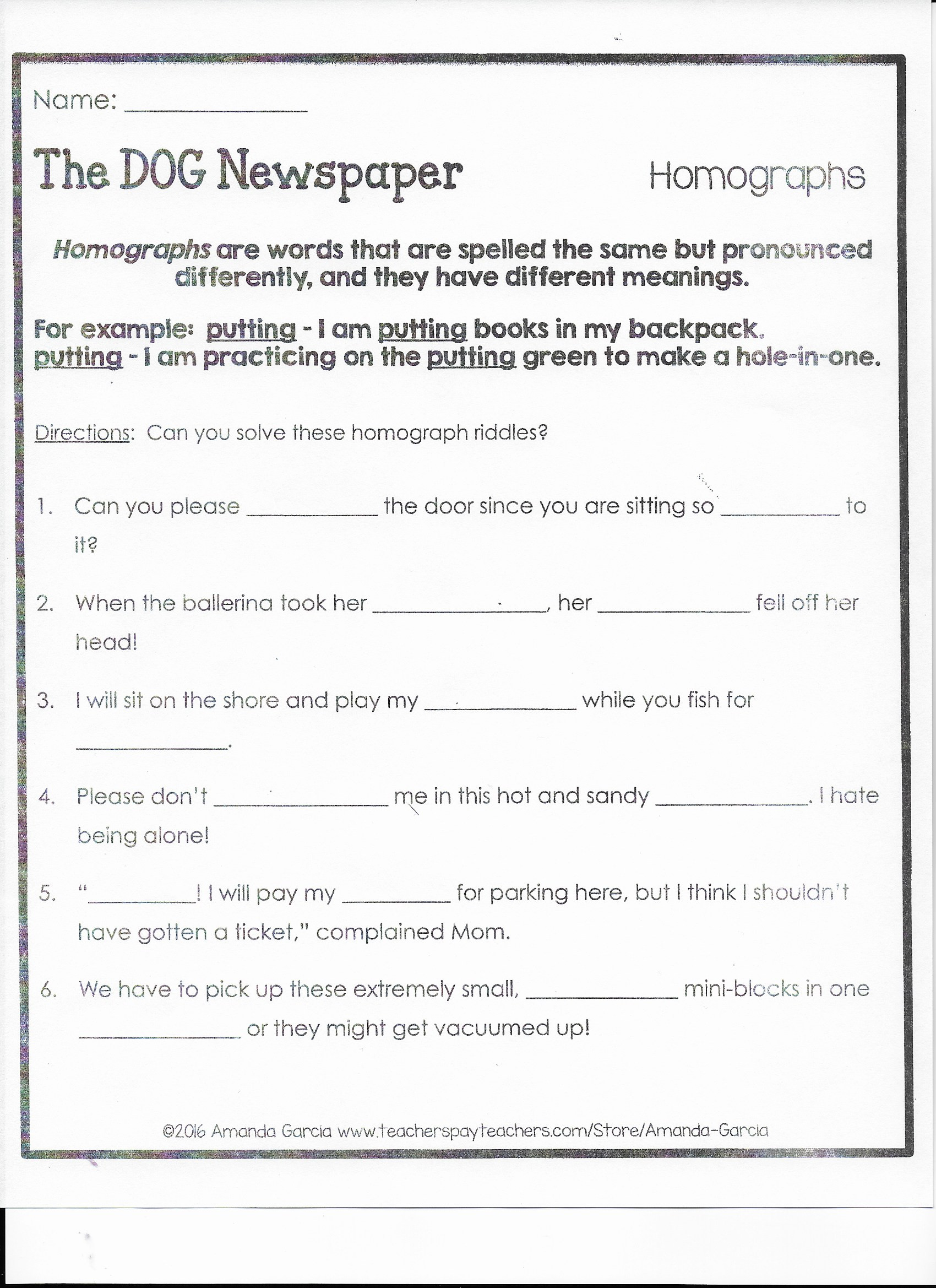 Homograph Worksheets 5th Grade Mrs Wexels Class – 5th Grade – Overlake Elementary School