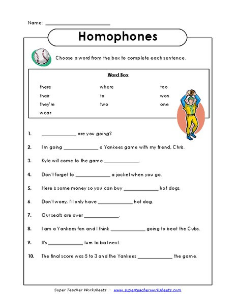 Homophones Worksheets 2nd Grade Homophones Worksheet for 2nd 7th Grade