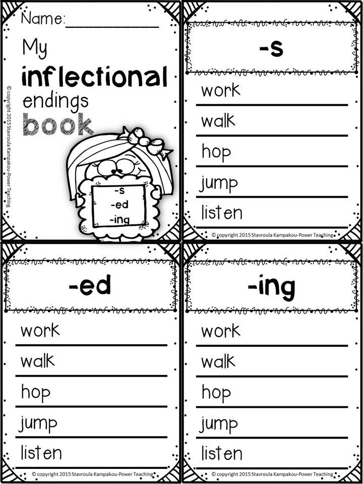 Inflectional Endings Worksheets 2nd Grade Inflectional Endings
